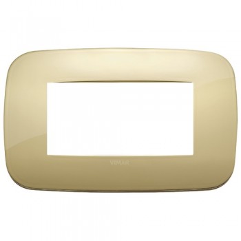 19684.27 Рамка Arke Round Золото 4 модуля Vimar фото