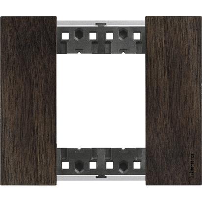 

KA4802LG Рамка Bticino Living Now NOCE 2-модульная, Living Now KA4802LG