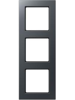 AC583BFANM Рамка A Creation Антрацит матовый 3-постовая Jung фото