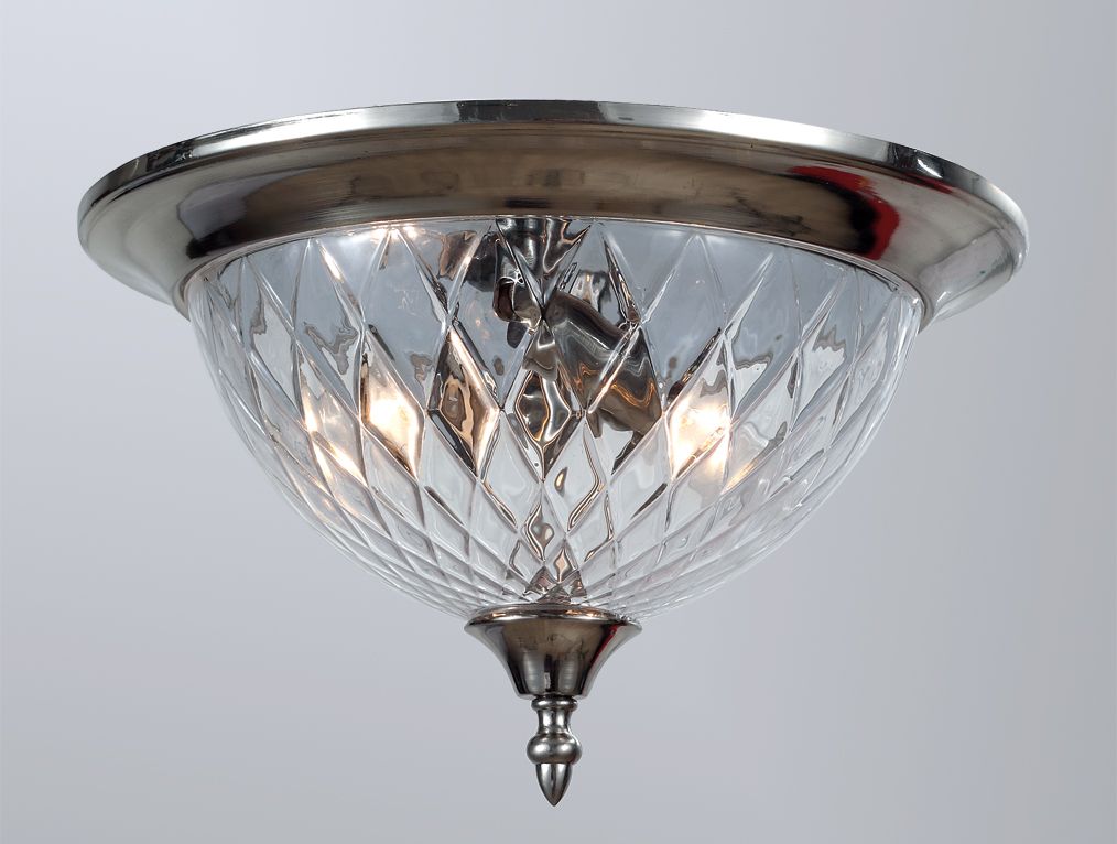 

Потолочный светильник Newport 6403/PL satin nickel, Прозрачный, 6400 6403/PL satin nickel