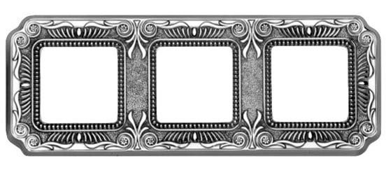 

FD01363CB Рамка Firenze Bright chrome 3-постовая Fede, Firenze FD01363CB