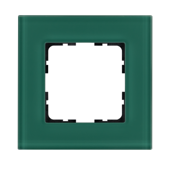 Рамка 1-постовая, стекло  Лазурный Jasmart G-Glass G1001GJ фото