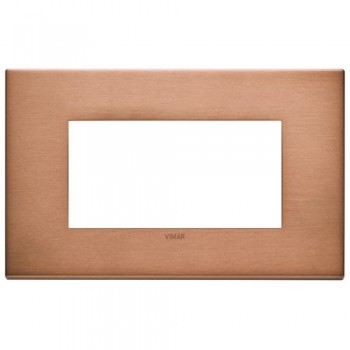 22654.86 Рамка Eikon EXE Медь сатиновая 4-модульная Vimar фото