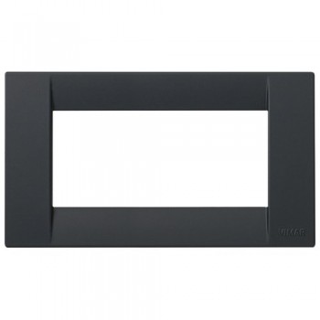 16744.D.16 Рамка Idea Classica Черный шелк 4 модуля Vimar фото