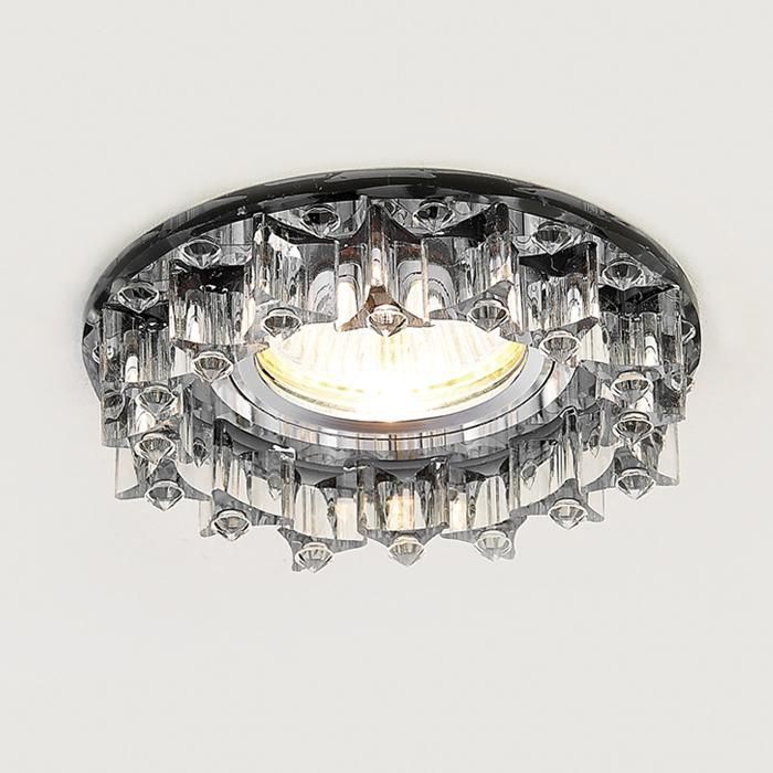 Встраиваемый светильник Ambrella light Crystal K370 BK фото