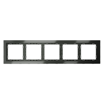 Рамка на 5 постов, титан, стекло Voltum S70 VLS110506 фото