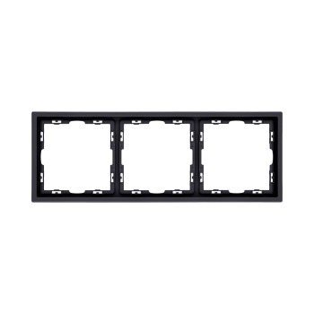 Рамка 3-кратная черный матовый Kollinger Eclipse EC3BK фото