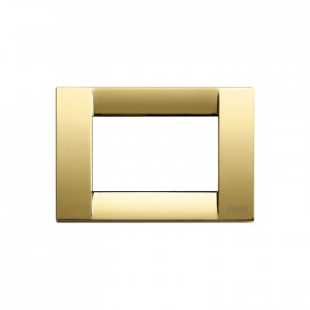 16733.32 Рамка Idea Classica Золото 3-модульная Vimar фото