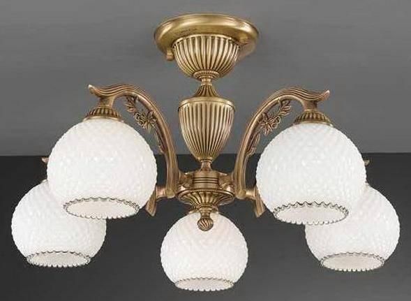 

Потолочная люстра Reccagni Angelo PL 8620/5, Белый, rosa 8600 PL 8620/5
