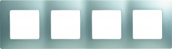672554 Рамка Etika Алюминий 4-постовая Legrand фото