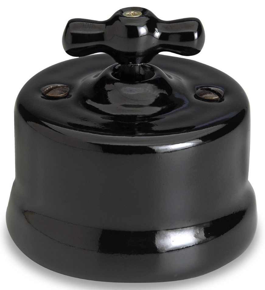 

30334272 Двухполюсный выключатель, черная керамика Fontini, Garby 30334272