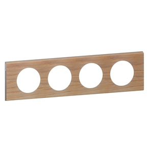 069054 Рамка Celiane Дерево Беленый дуб 4-постовая Legrand фото