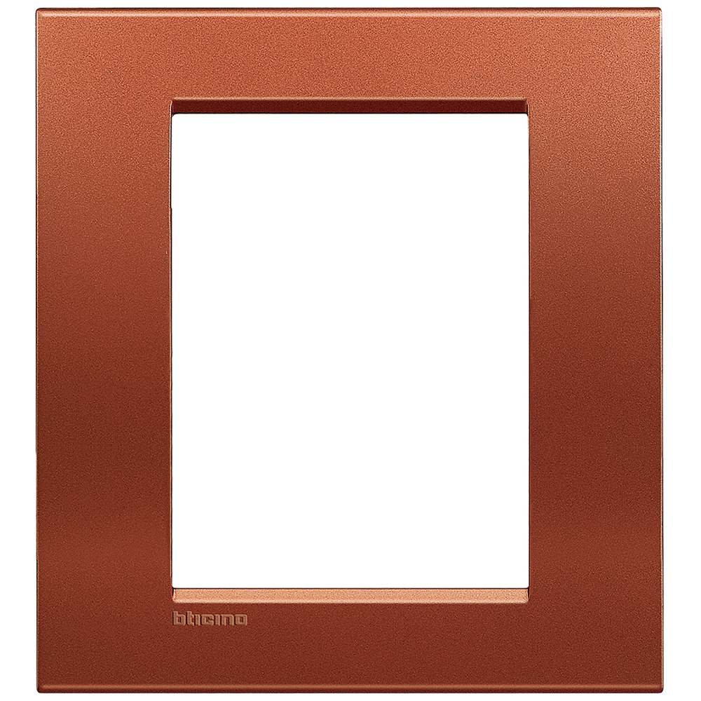 

LNA4826RK Рамка LivingLight Квадрат Красный шелк 3+3 модуля Bticino, LivingLight Квадрат LNA4826RK