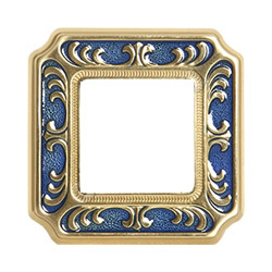 FD01361AZEN Рамка Smalto Italiano Firenze Голубой сапфир 1-постовая Fede фото