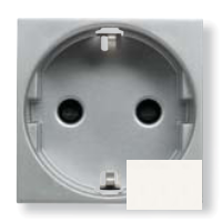 

N2288.6 BL Розетка SCHUKO с заземлением и безвинтовыми клеммами, со шторками, 16А / 250В, серия Zenit, цвет альпийский белый, ABB, Zenit N2288.6 BL