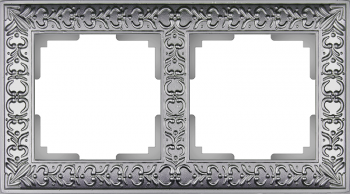 Рамка 2 поста, матовый хром Antik Werkel a046426 WL07-Frame-02 фото