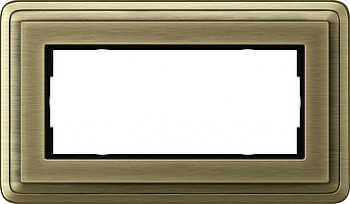 1002621 Рамка Classix Бронза 2-постовая Gira фото