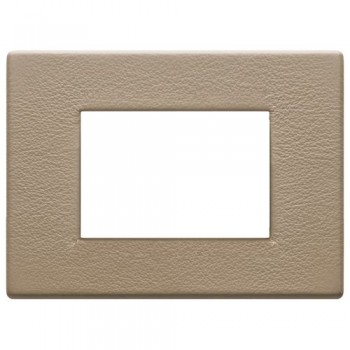 22653.21 Рамка Eikon EXE Саванна бежевый 3-модульная Vimar фото