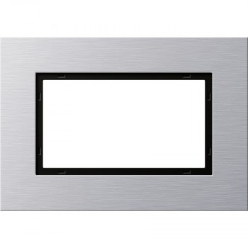 100117 Рамка Esprit Алюминий 1,5-постовая Gira фото