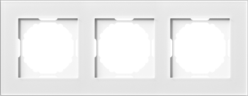 Рамка 3-я, белое стекло Donel A07 NATURAL DEN213WG фото