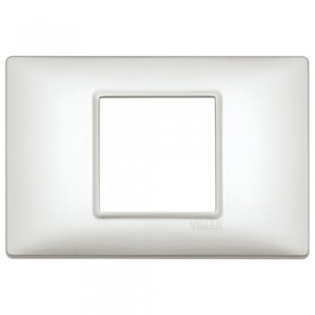 14652.75.01 Рамка Plana Серебро перламутровое 2 модуля Vimar фото