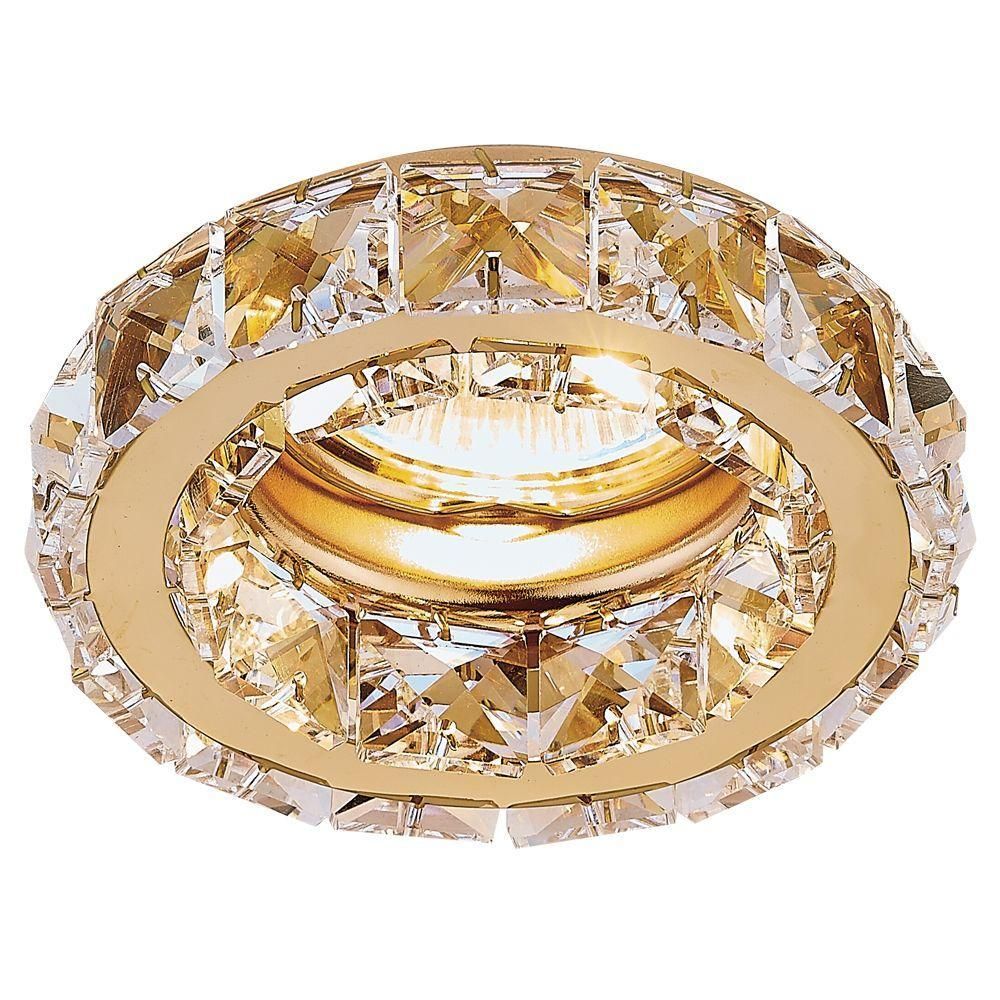 

Встраиваемый светильник Ambrella light Crystal K112 CL/G, Золотой, Crystal K112 CL/G