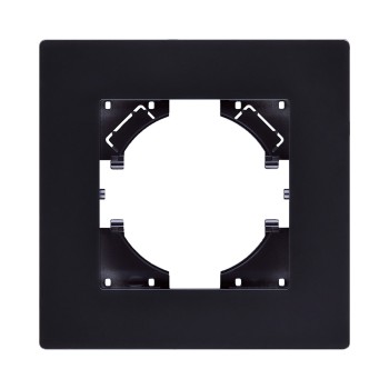 Рамка 1-кратная черный Kollinger Aspekt AT1BK фото