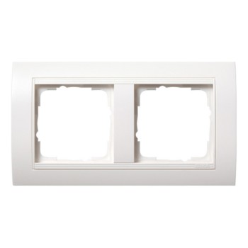 021227 Рамка Event Матовый белый 2-постовая Gira фото