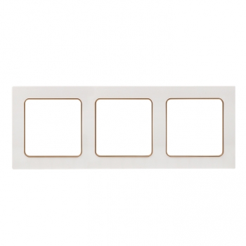 Рамка 3-ая Белый, линия шампань EKF Стокгольм EAM-G-302-20 фото
