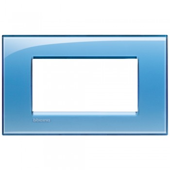LNA4804AD Рамка LivingLight Квадрат Голубой 4 модуля Bticino фото