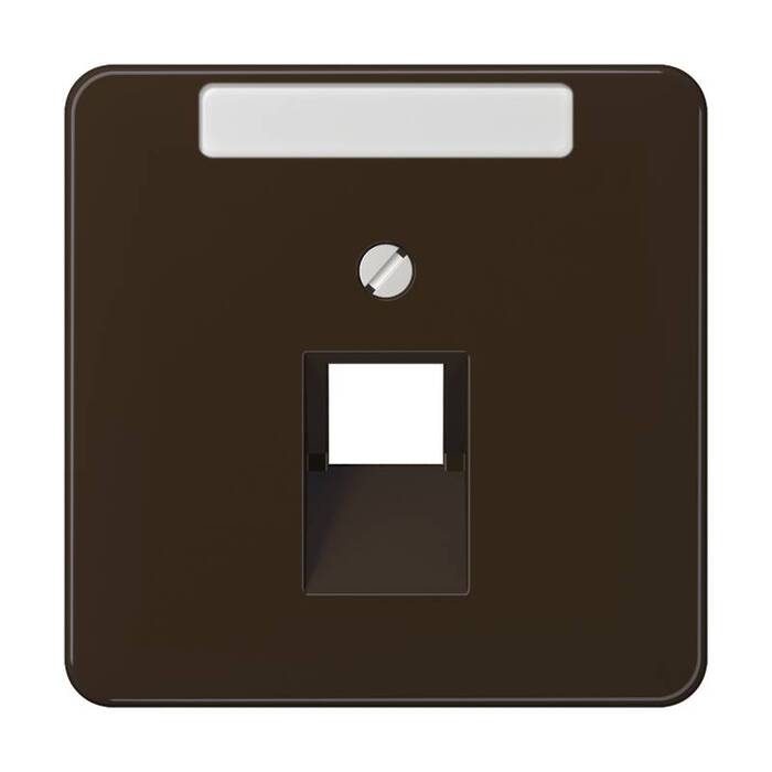 

CD569-1NAUABR CD 500/CD plus Коричневый Накладка 1-ой наклонной ТЛФ/комп розетки с полем для надписи Jung, CD Ударопрочная CD569-1NAUABR