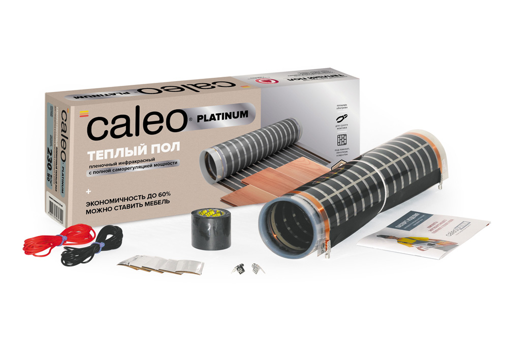 

Пленочный теплый пол CALEO PLATINUM 230 Вт/м2, 3 м2 КА000001319, Platinum КА000001319