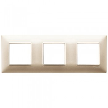 14644.22 Рамка Plana Шампань матовый 6 модулей Vimar фото