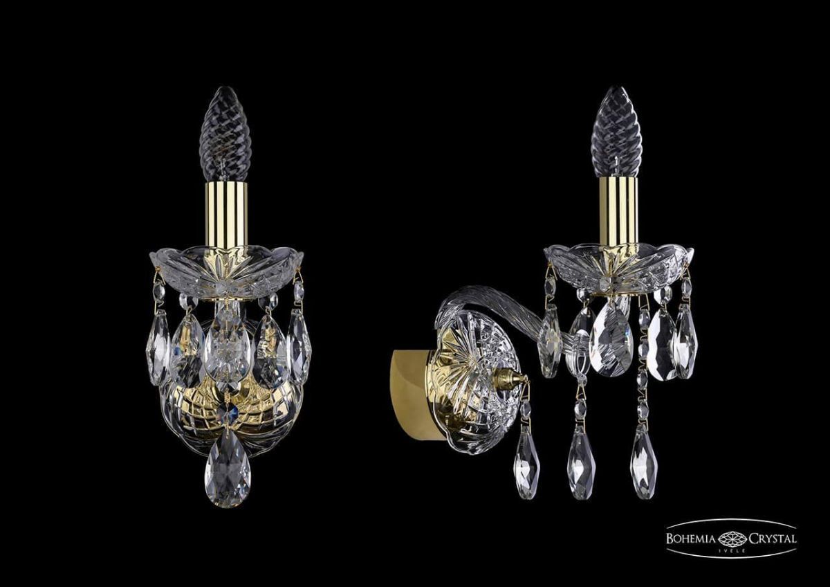 

Бра Bohemia Ivele 1413B/1/141/G, Золотой, 1413 1413B/1/141/G