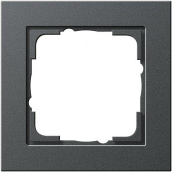 021123 Рамка E2 Антрацит 1-постовая Gira фото