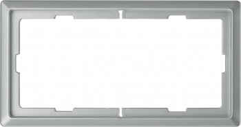 MTN481846 Рамка Artec Сталь 2-постовая Merten фото