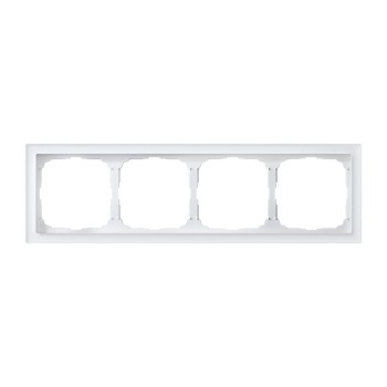 Рамка 4 поста органическое стекло белый Systeme Electric Artgallery pure GAL320104 фото