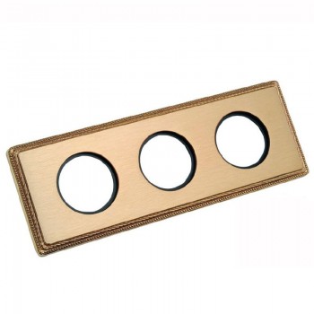 39803502 Рамка Venezia Metal Золото 3-постовая Fontini фото