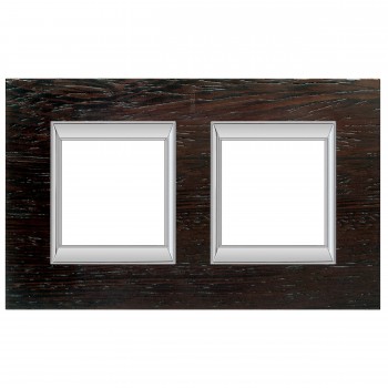 HA4802/2LWE Рамка Axolute Квадрат Венге 2+2 модуля вертикальная Bticino фото