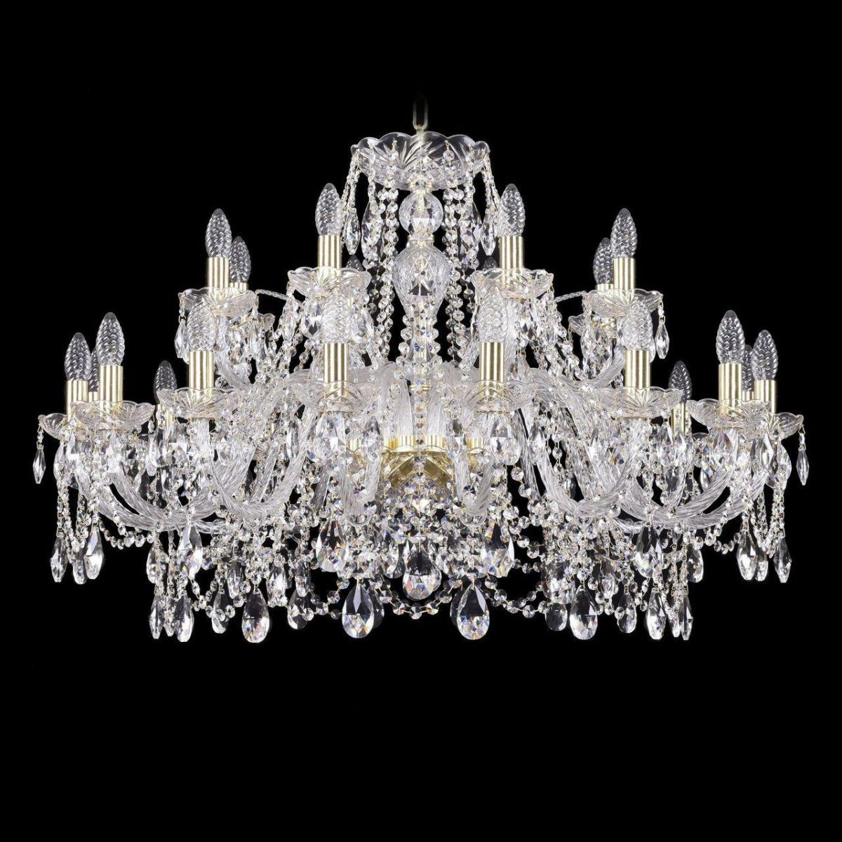 

Подвесная люстра Bohemia Ivele 1411/16+8/360/G, Золотой, 1411 Gold 1411/16+8/360/G