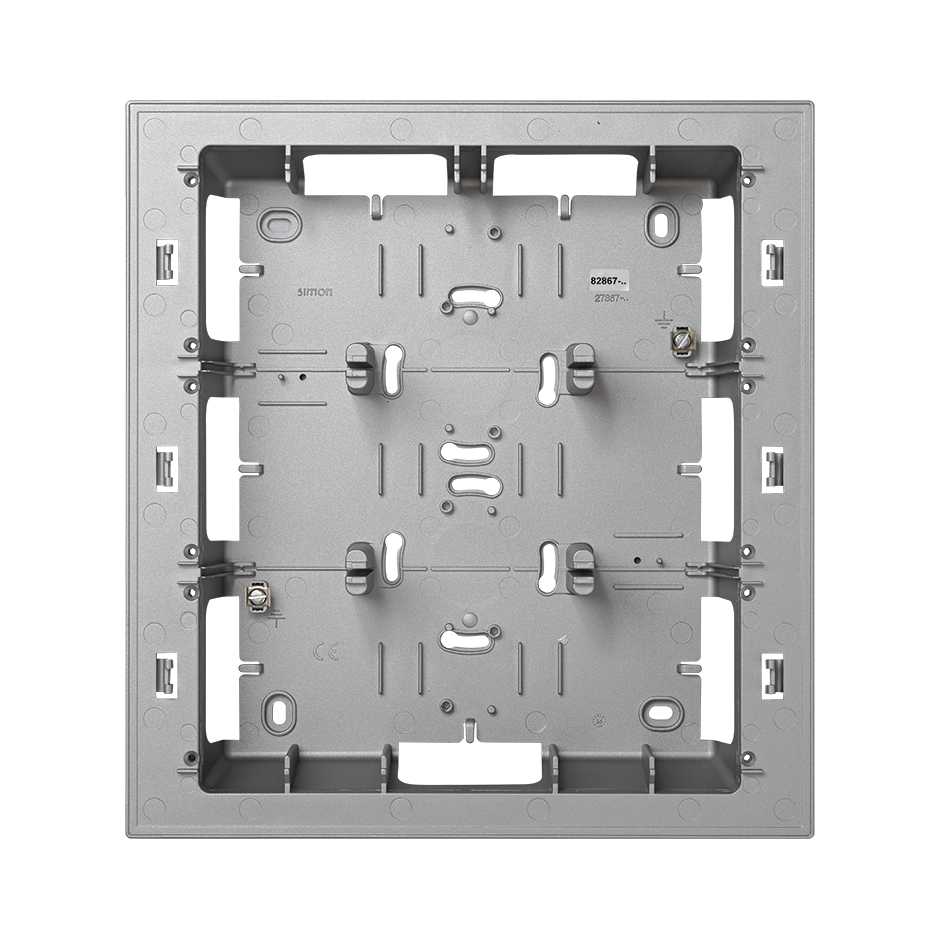 

82867-33 Монтажная коробка для накладного монтажа (под 3-хрядную рамку), 250*193*53мм, S82C, алюминий Simon, 82867-33