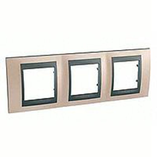 

MGU66.006.296 Рамка Unica Top Оникс / Графит 3-постовая Schneider Electric, Unica Top MGU66.006.296