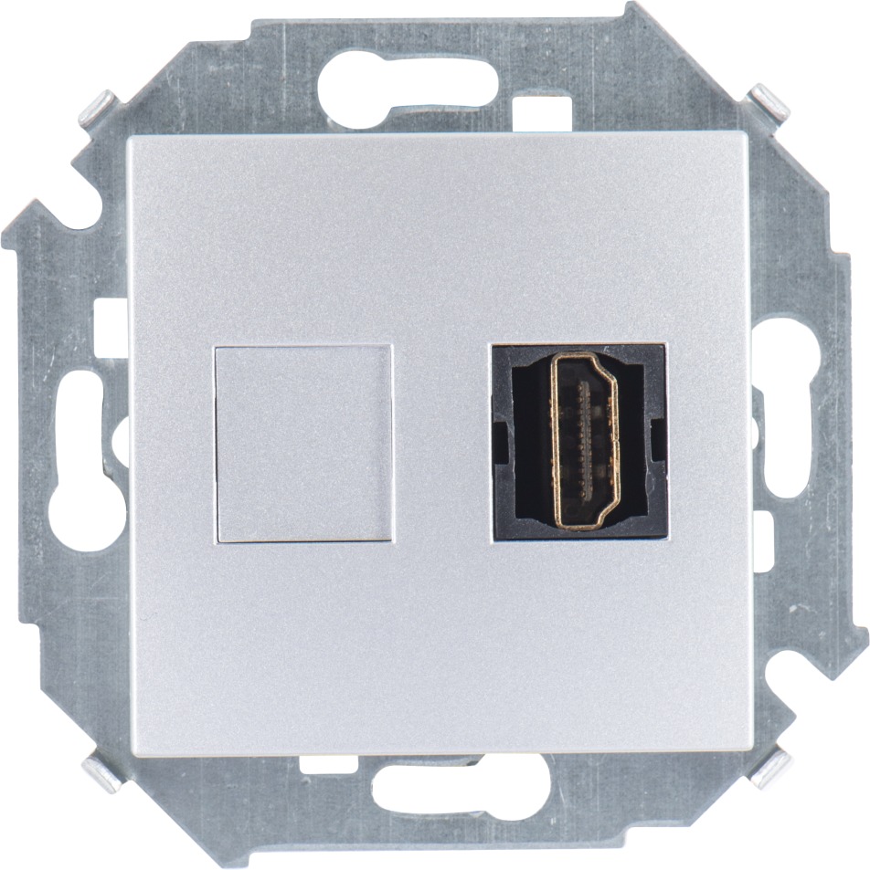 

1591407-033 Розетка HDMI, алюминий Simon 15, 1591407-033
