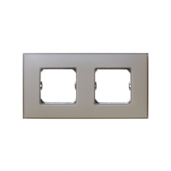 27772-65 Рамка декоративная, 2 поста, (+суппорт), Simon 27 Neos, Матовый, серый фото