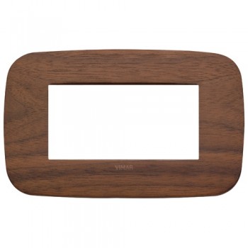 19684.51 Рамка Arke Round Орех 4 модуля Vimar фото