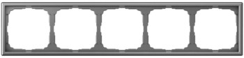 Рамка пятипостовая Сталь Systeme Electric (Schneider Electric) Art Gallery GAL000905 фото