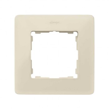8200610-031 Рамка декоративная, 1 пост, Simon 82 Detail Original, слоновая кость-тростниковый сахар фото