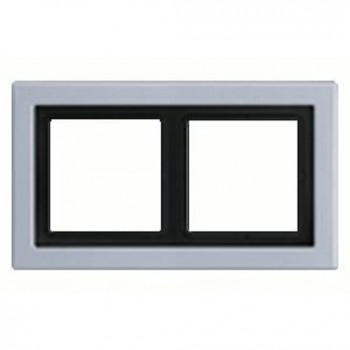 ALD2982 Рамка LS Design Алюминий 2-постовая Jung фото