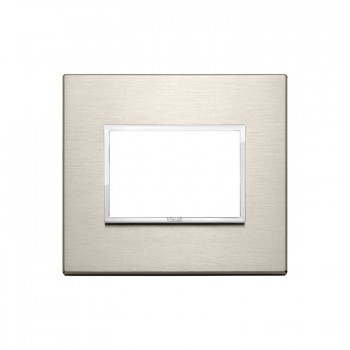 21653.04 Рамка Eikon Evo Бронза 3-модульная Vimar фото