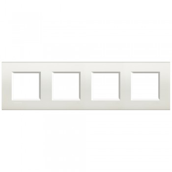 LNA4802M4BI Рамка LivingLight Квадрат Белый 2+2+2+2 модуля Bticino фото